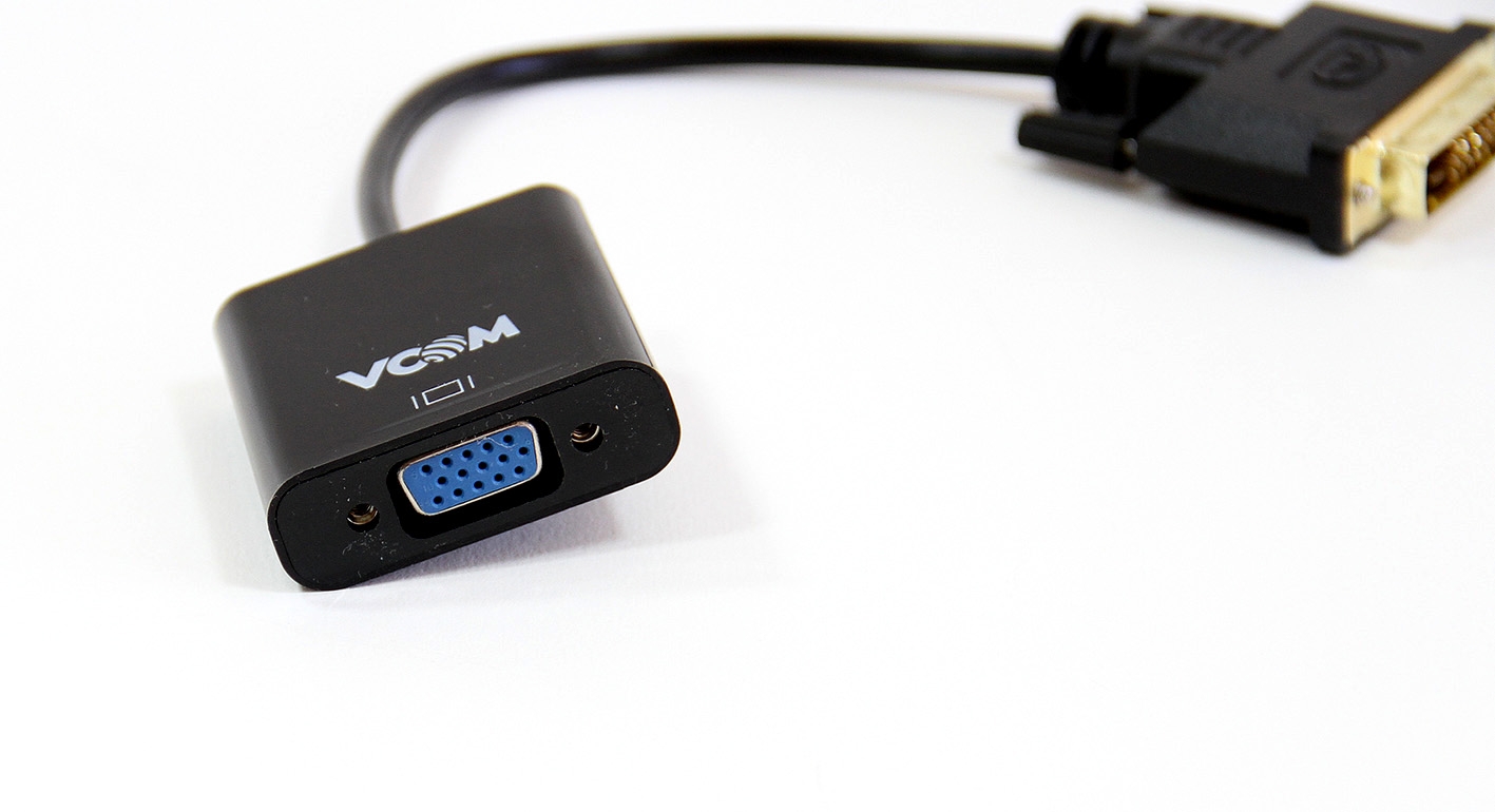 VCOM Переходник DVI(24+1) M to VGA F CG491 0.15m
