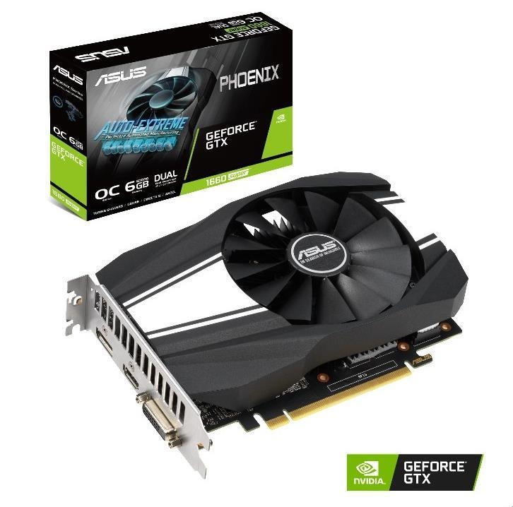 Видеокарта ASUS, Phoenix OC GeForce GTX 1660 SUPER 1530MHz PCI-E 3.0 6144MB 14002MHz 192 bit DVI HDMI DisplayPort HDCP PH-GTX1660S-O6G
Видеокарта ASUS, Phoenix OC GeForce GTX 1660 SUPER 1530MHz PCI-E 3.0 6144MB 14002MHz 192 bit DVI HDMI DisplayPort HDCP PH-GTX1660S-O6G