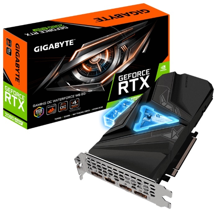 Видеокарта GigaByte, GeForce RTX 2080 Super GAMING OC WATERFORCE WB 8G 1845MHz PCI-E 3.0 8192MB 15500MHz 256 bit HDMI HDCP 3xDisplayPort GV-N208SGAMINGOC WB-8GD
Видеокарта GigaByte, GeForce RTX 2080 Super GAMING OC WATERFORCE WB 8G 1845MHz PCI-E 3.0 8192MB 15500MHz 256 bit HDMI HDCP 3xDisplayPort GV-N208SGAMINGOC WB-8GD