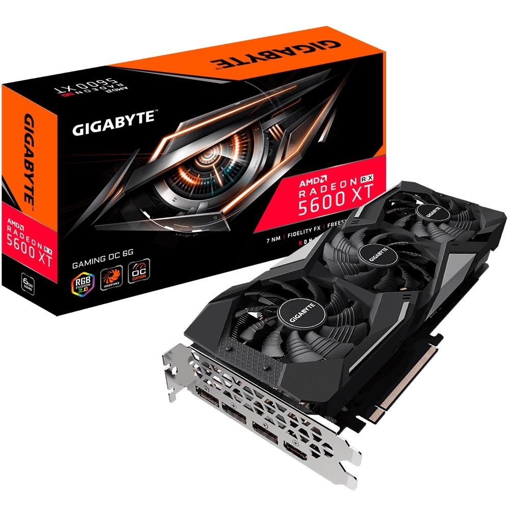 Видеокарта GigaByte, Radeon RX 5600 XT GAMING OC 1620MHz PCI-E 4.0 6144MB 12000MHz 192 bit 3xDisplayPort HDMI HDCP GV-R56XTGAMING OC-6GD
Видеокарта GigaByte, Radeon RX 5600 XT GAMING OC 1620MHz PCI-E 4.0 6144MB 12000MHz 192 bit 3xDisplayPort HDMI HDCP GV-R56XTGAMING OC-6GD