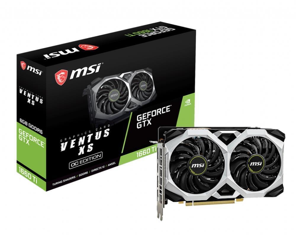 Видеокарта MSI, GeForce GTX 1660 Ti 1830MHz PCI-E 3.0 6144MB 12000MHz 192 bit HDMI HDCP VENTUS XS OC GXT1660TIVENTUSXS6GOC
Видеокарта MSI, GeForce GTX 1660 Ti 1830MHz PCI-E 3.0 6144MB 12000MHz 192 bit HDMI HDCP VENTUS XS OC GXT1660TIVENTUSXS6GOC