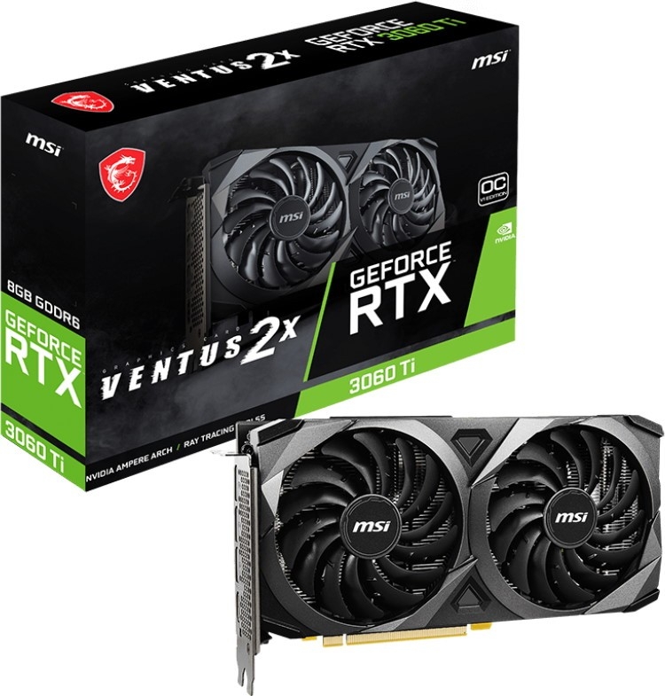 Видеокарта MSI, GeForce RTX 3060 TI VENTUS 2X 8G OCV1 LHR 1695MHz PCI-E 4.0 8192MB 14000MHz 256 bit HDMI 3xDisplayPort HDCP
Видеокарта MSI, GeForce RTX 3060 TI VENTUS 2X 8G OCV1 LHR 1695MHz PCI-E 4.0 8192MB 14000MHz 256 bit HDMI 3xDisplayPort HDCP