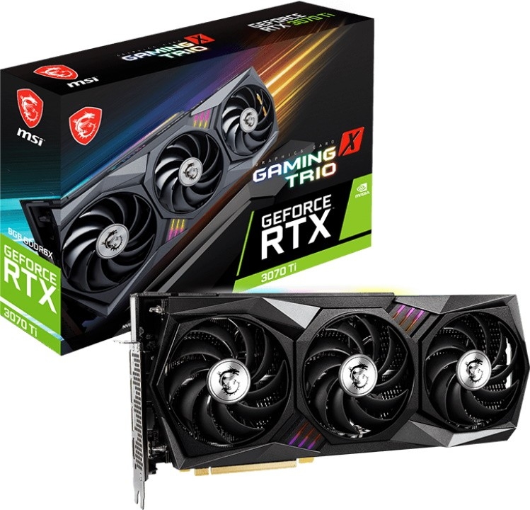Видеокарта MSI, GeForce RTX 3070 Ti GAMING X TRIO 8G 1830MHz PCI-E 4.0 8192MB 19000MHz 256 bit HDMI 3xDisplayPort HDCP
Видеокарта MSI, GeForce RTX 3070 Ti GAMING X TRIO 8G 1830MHz PCI-E 4.0 8192MB 19000MHz 256 bit HDMI 3xDisplayPort HDCP