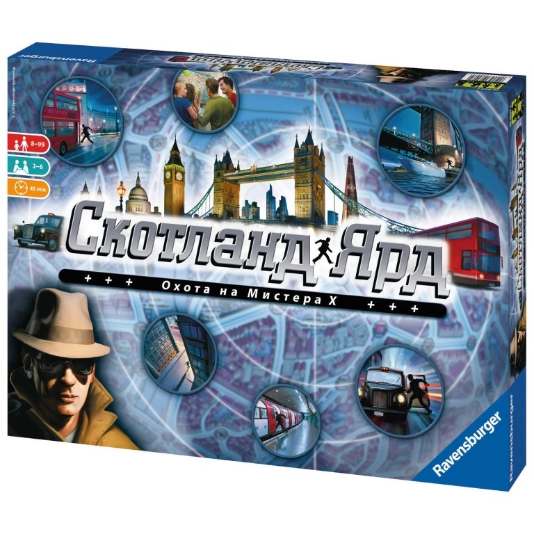 Настольные игры для детей Ravensburger, Настольная игра "Скотланд Ярд" русская версия
Настольные игры для детей Ravensburger, Настольная игра "Скотланд Ярд" русская версия