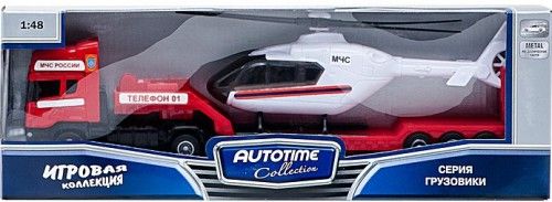 Autotime Машина "Скания" пожарная с вертолетом (10872-05)