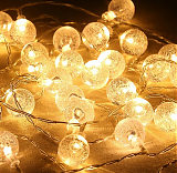 YIWU Электрогирлянда шарики с эффектом пузырьков, интерьерная 20 м., тёплый свет