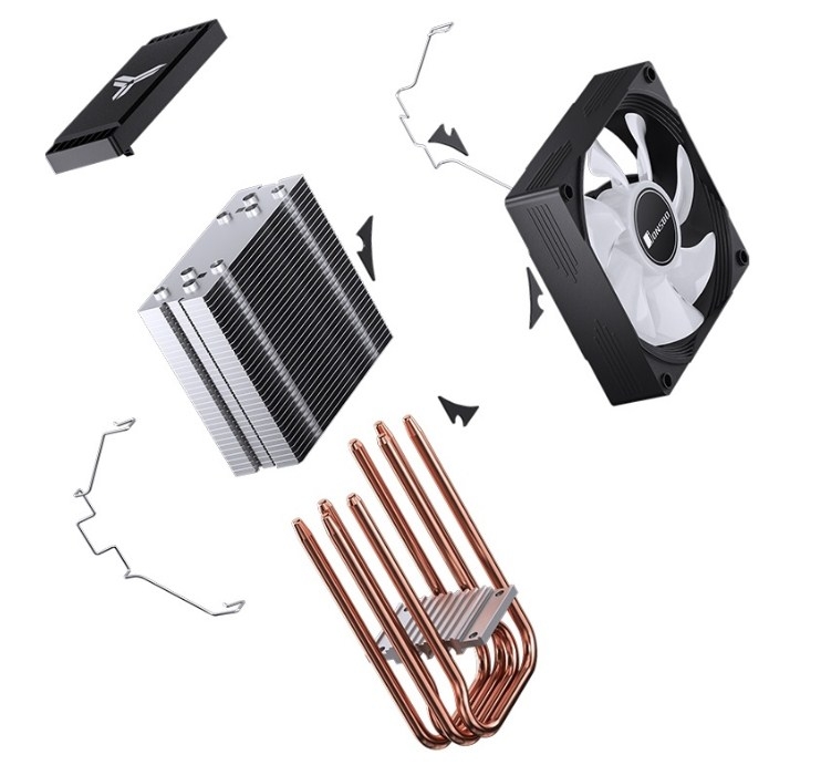 Jonsbo CR-1300 EVO Black LGA1700/1200/115X/AM4/AM5 Dynamic Multi-Color LED Fan
