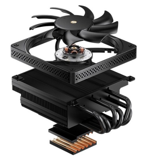 Jonsbo HX6200D Black, низкопрофильный, LGA1700/1200/115X/AM5/AM4