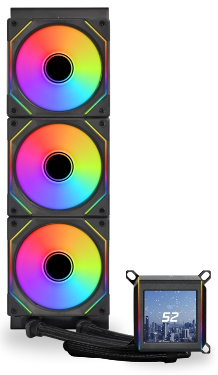 LIAN LI Galahad II LCD SL-INF 360 Black (LGA 115x/1200, LGA 1700, AM4, AM5) G89.GA2ALCD36INB.R0