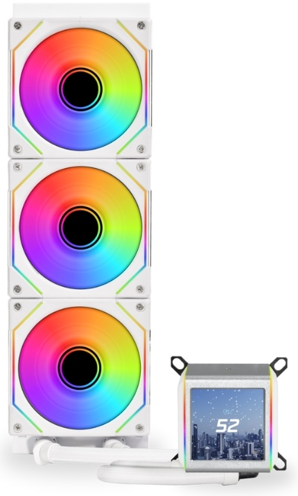 LIAN LI Galahad II LCD SL-INF 360 White (LGA 115x/1200, LGA 1700, AM4, AM5) G89.GA2ALCD36INW.R0