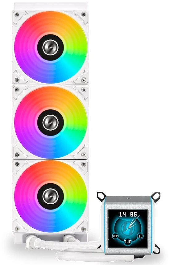 LIAN LI Galahad II LCD 360 White (LGA 115x/1200, LGA 1700, 1851, AM4, AM5) G89.GA2ALCD36W.R0