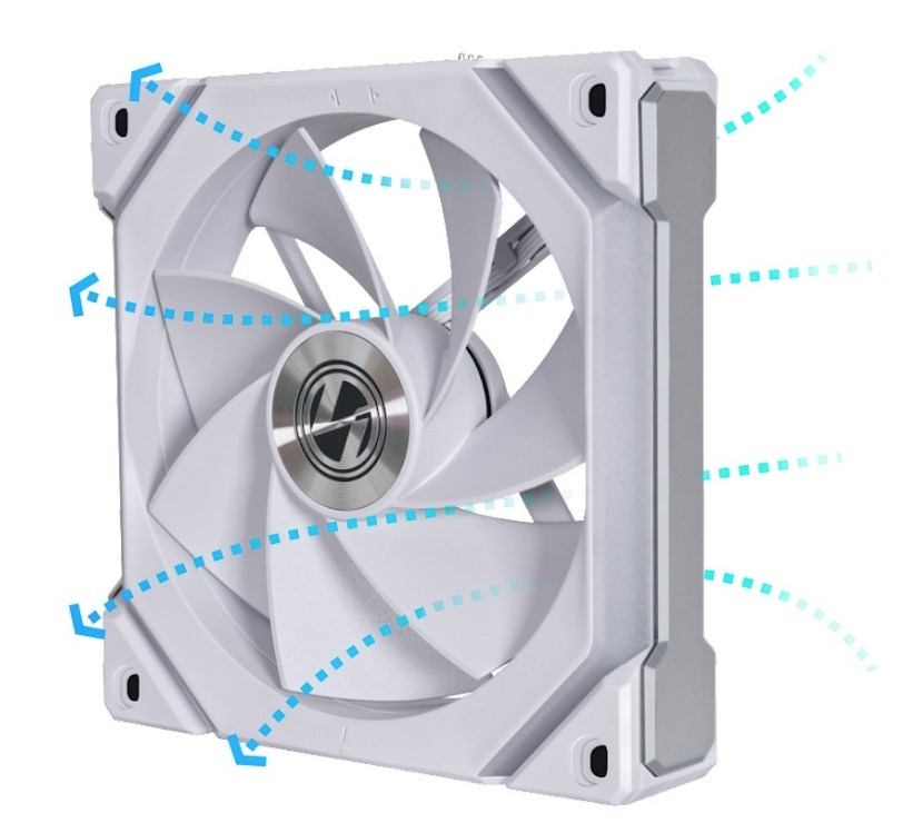 LIAN LI UNI FAN SL120 V2 Reverse White G99.12RSLV21W.R0