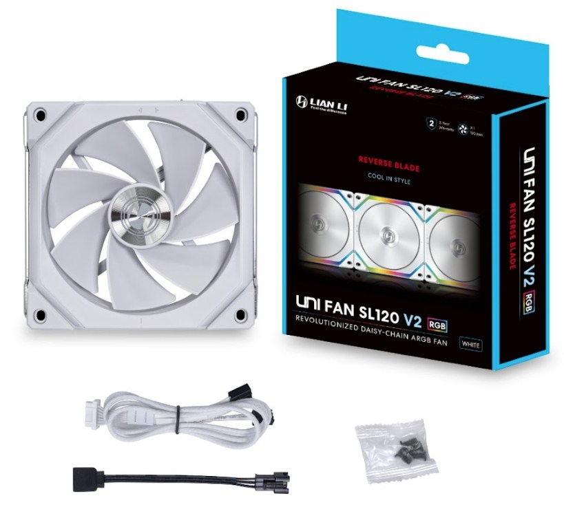 LIAN LI UNI FAN SL120 V2 Reverse White G99.12RSLV21W.R0