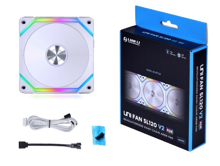 LIAN LI UNI FAN SL120 V2 White G99.12SLV21W.R0
