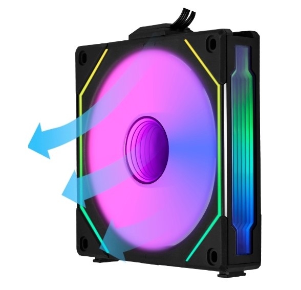 LIAN LI UNI FAN SL-INF 120 Reverse Black G99.12RSLIN1B.R0