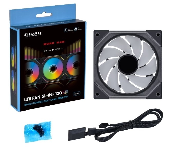 LIAN LI UNI FAN SL-INF 120 Reverse Black G99.12RSLIN1B.R0