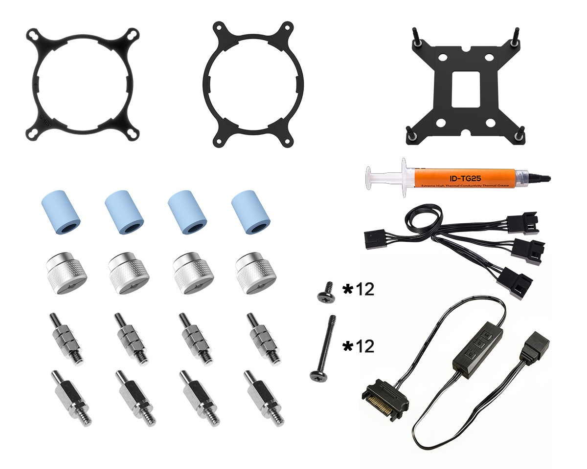 ID-COOLING ZOOMFLOW 360XT SNOW ARGB (LGA1700/LGA20XX/LGA1366/LGA1200/LGA115X/AM4/AM3/+/AM2/+/FM2/+/FM1)