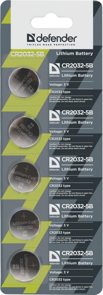Defender Батарейки CR2032, 5 шт. 56201