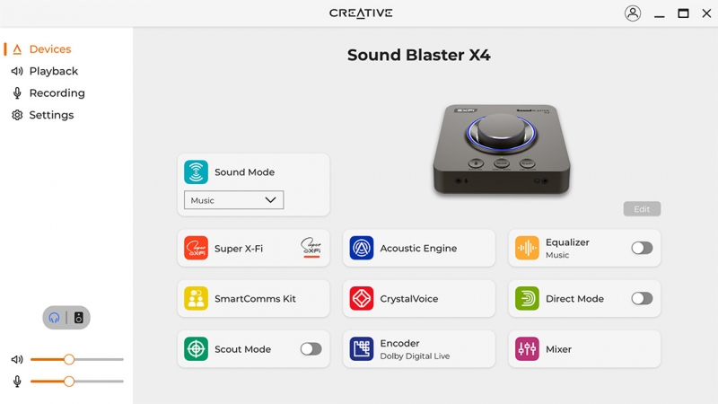 Creative Sound Blaster X4 USB Type C ext. 70SB181500000