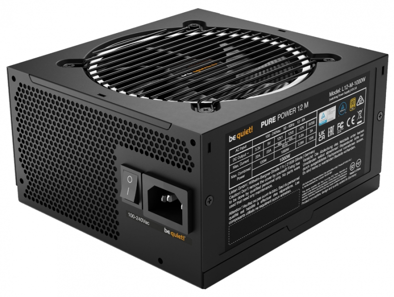 Be quiet! Pure Power 12 M 1000W Gold ATX 3.0 BN345