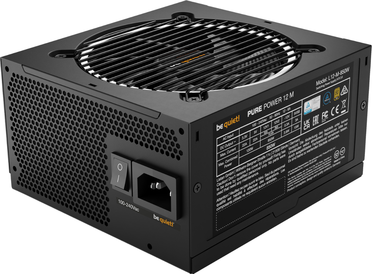 Be quiet! Pure Power 12 M 850W Gold ATX 3.0 BN344