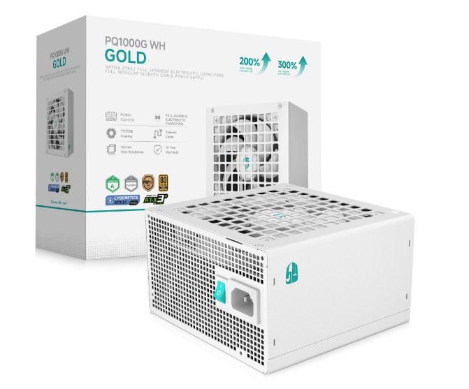 Deepcool GAMERSTORM PQ1000G WH 1000W ATX 3.1 80+ GOLD WHITE