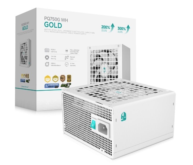 Deepcool GAMERSTORM PQ750G WH 750W ATX 3.1 80+ GOLD WHITE