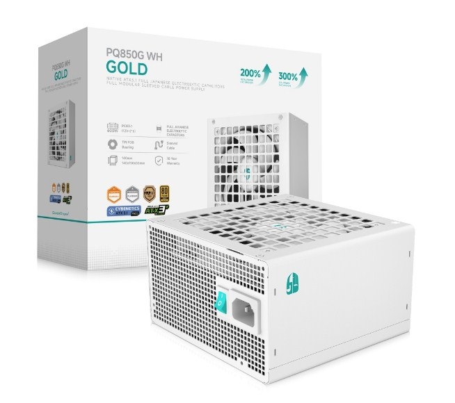 Deepcool GAMERSTORM PQ850G WH 850W ATX 3.1 80+ GOLD WHITE
