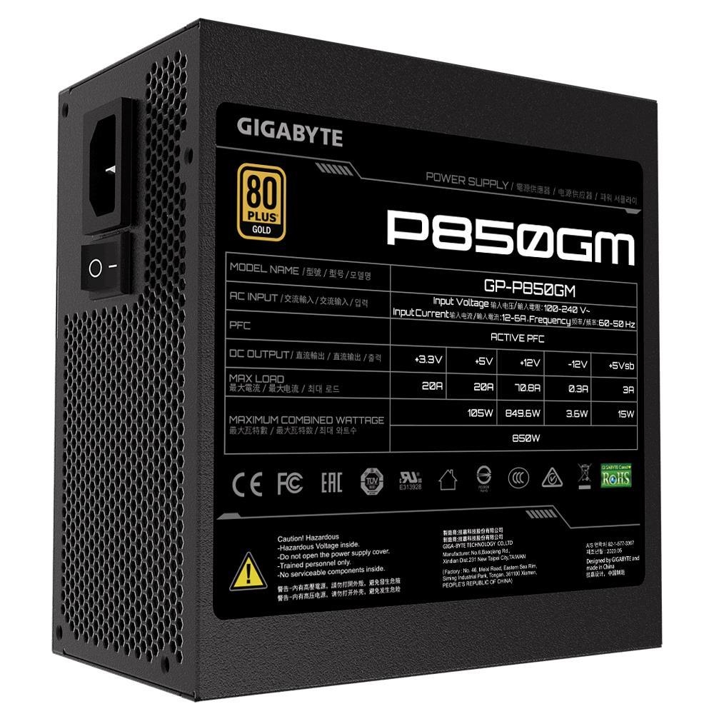 GigaByte 850W ATX GP-P850GM 80+ Gold