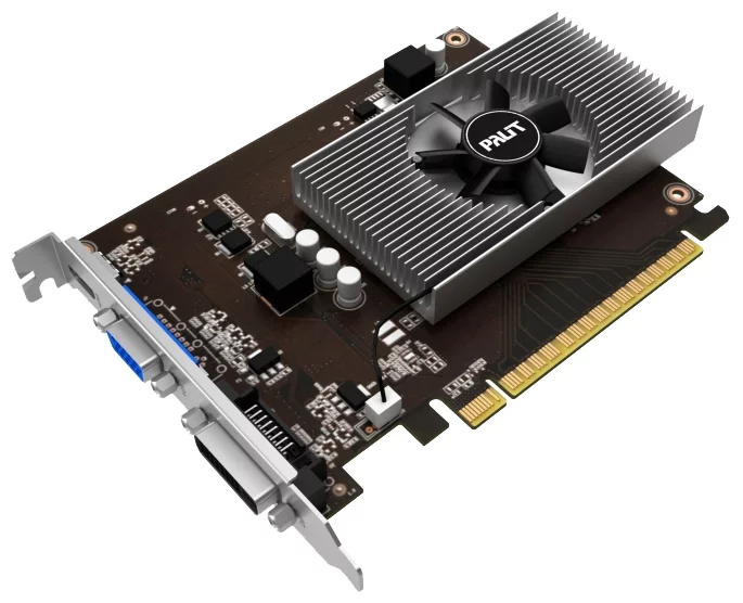 Palit GeForce GT 730 902Mhz PCI-E 2.0 4096Mb 5000Mhz 64 bit DVI Mini-HDMI HDCP NE5T730013G6-2082F