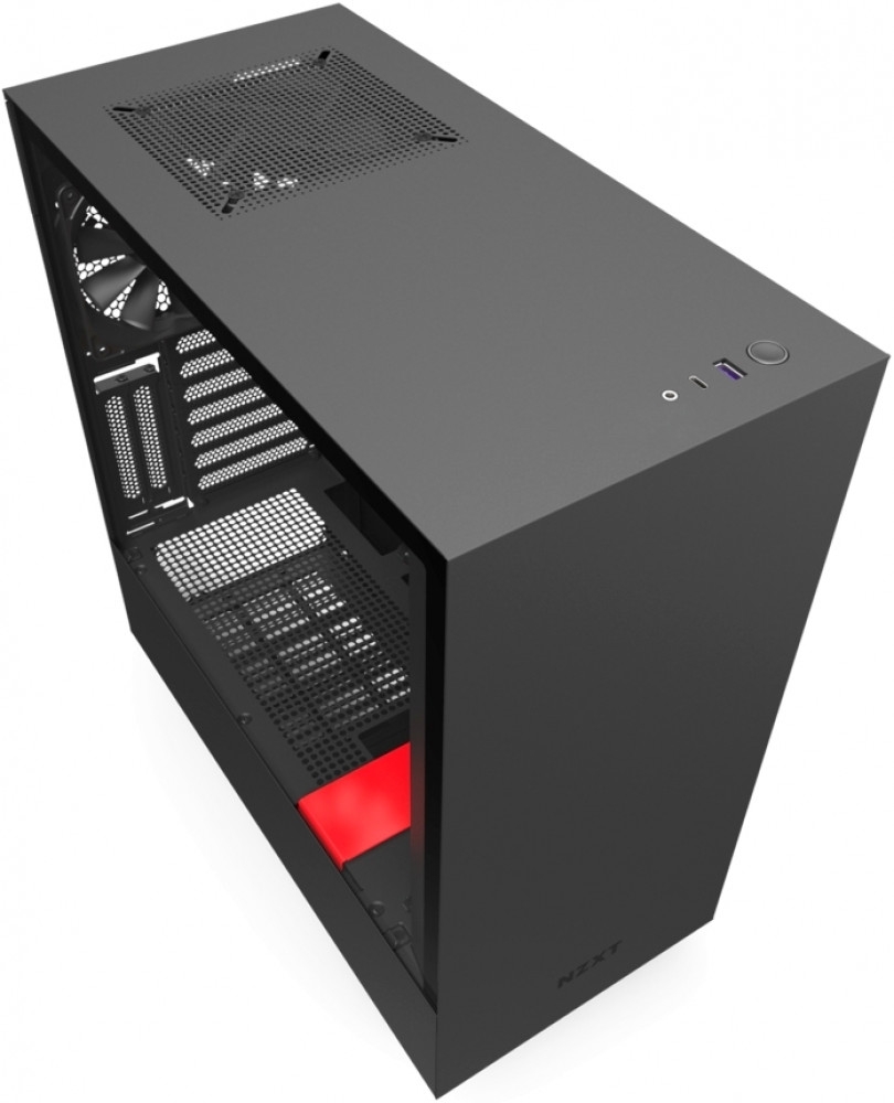 NZXT H510i CA-H510i-BR черный/красный без БП ATX