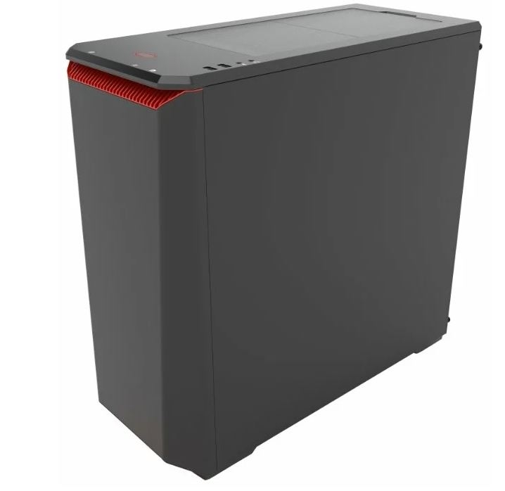 PHANTEKS Eclipse P400S Tempered Glass Black/red