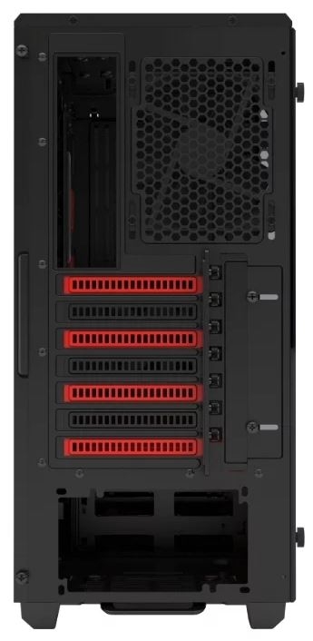 PHANTEKS Eclipse P400S Tempered Glass Black/red