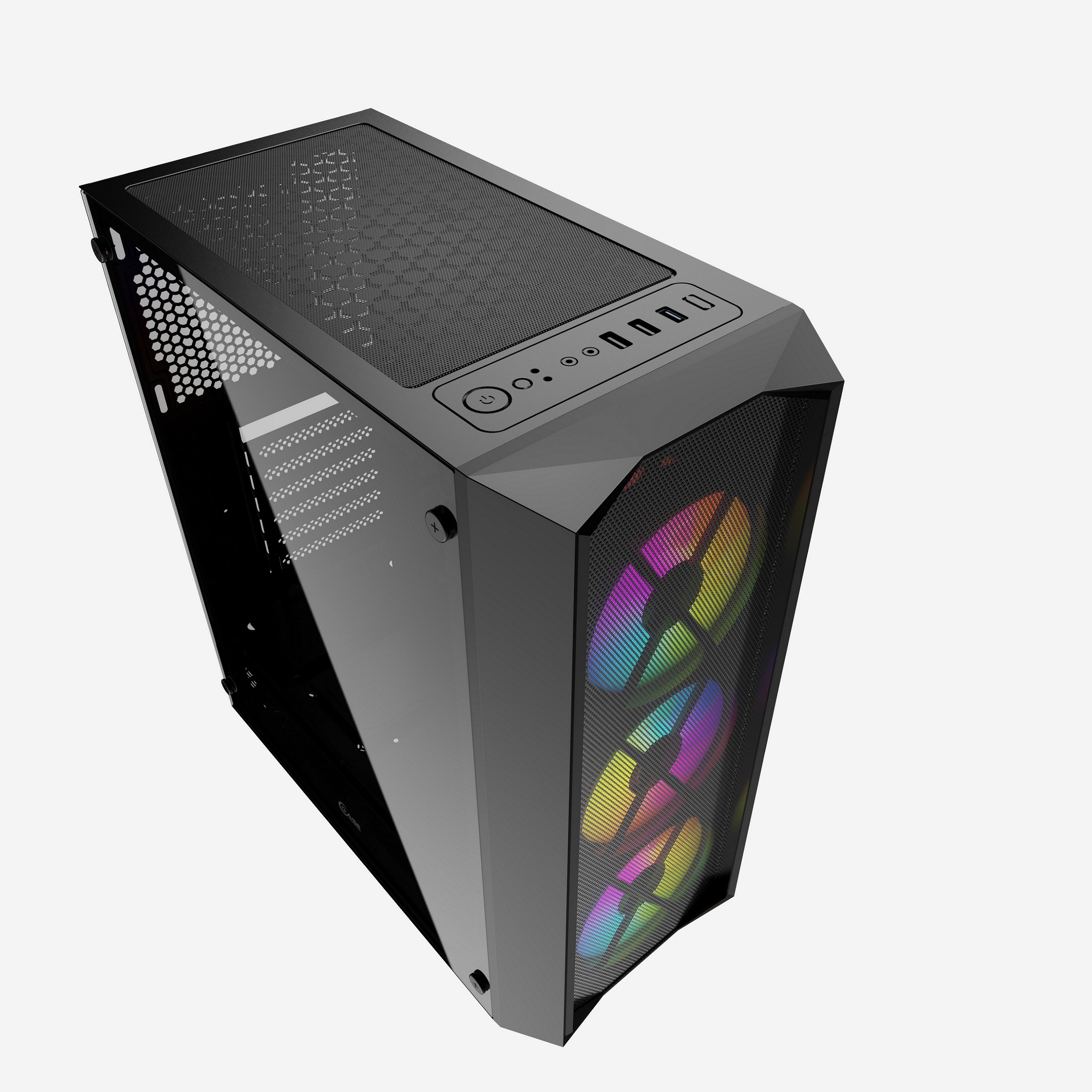 Powercase Rhombus X3 Mesh LED Tempered Glass (CMRMX-L3)