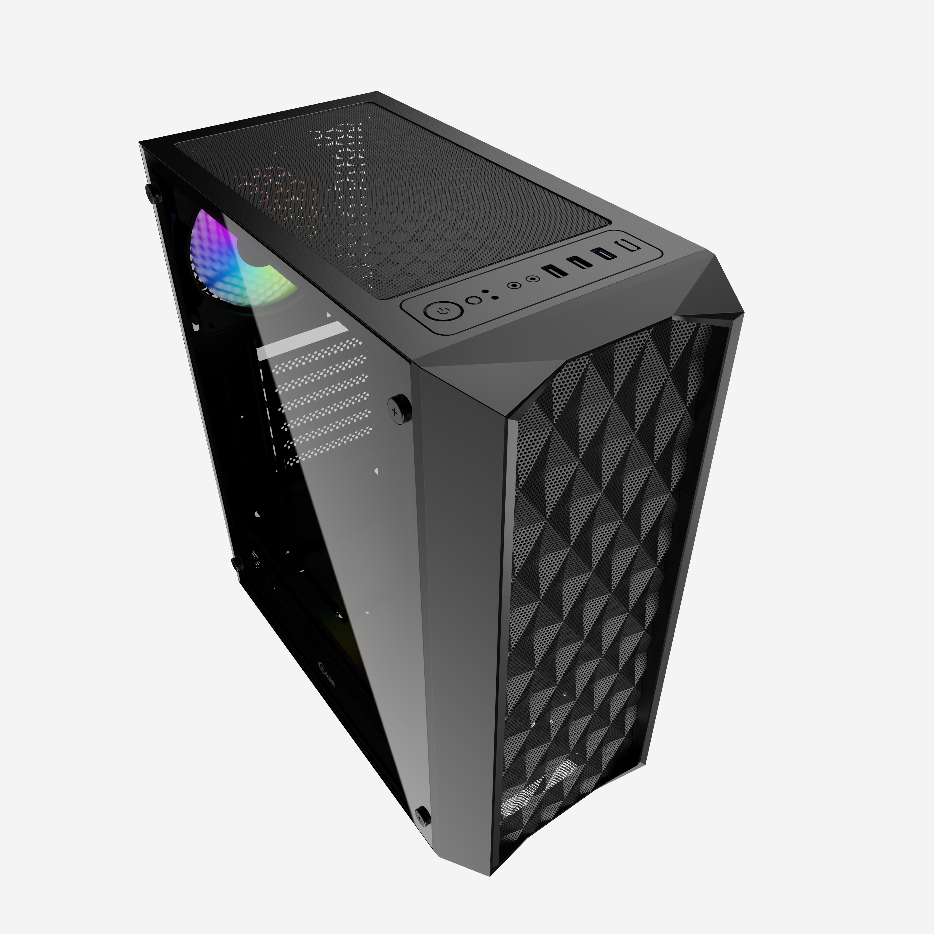 Powercase Diamond Mesh LED, Tempered Glass CMDM-L1