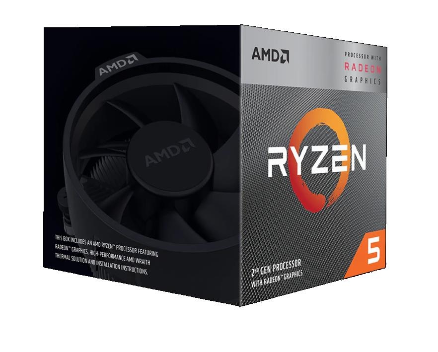 AMD Ryzen 5 3400G (AM4, L3 4096Kb, Radeon Vega 11)