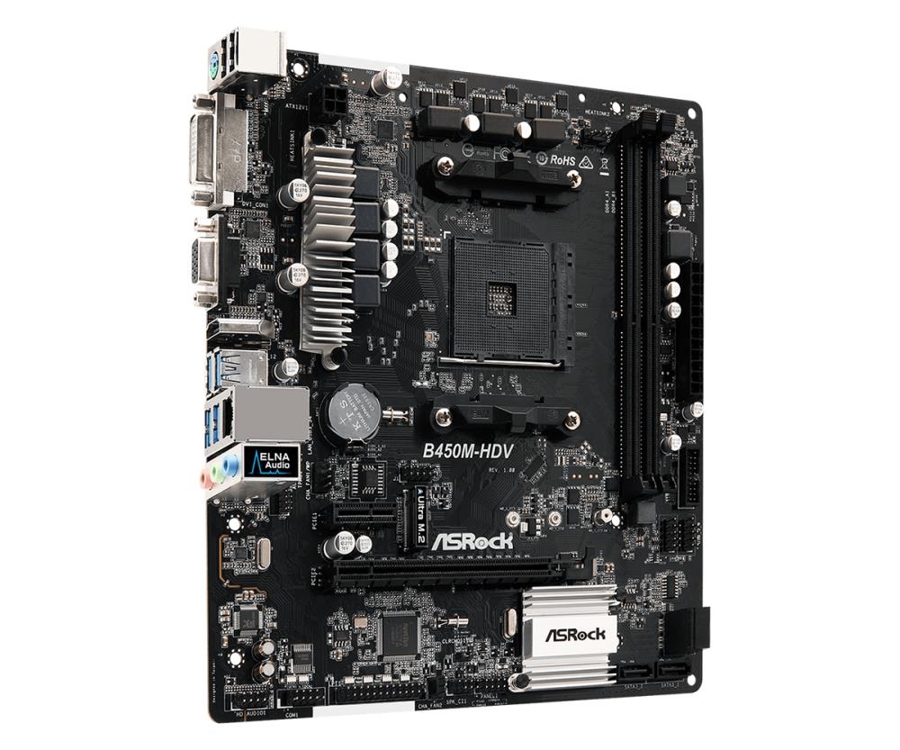 ASRock B450M-HDV sAM4