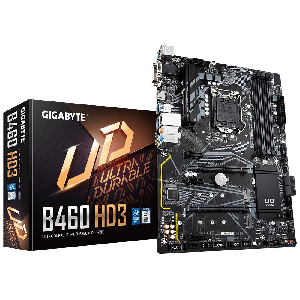 

Материнская плата GigaByte, B460 HD3 (rev. 1.0) LGA1200