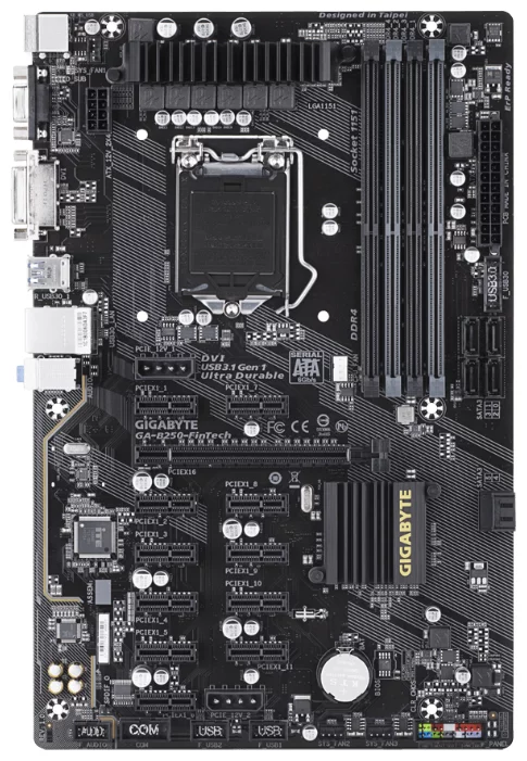 GigaByte GA-B250-FinTech (rev. 1.0) s1151