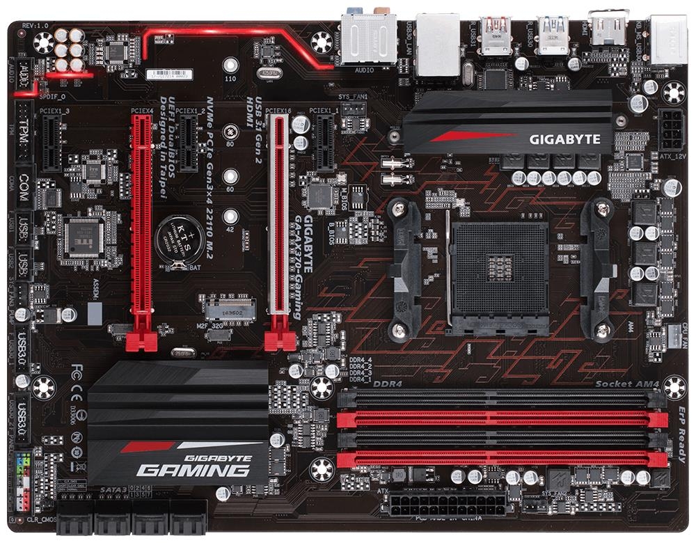 GigaByte GA-AX370-Gaming (rev. 1.0) sAM4