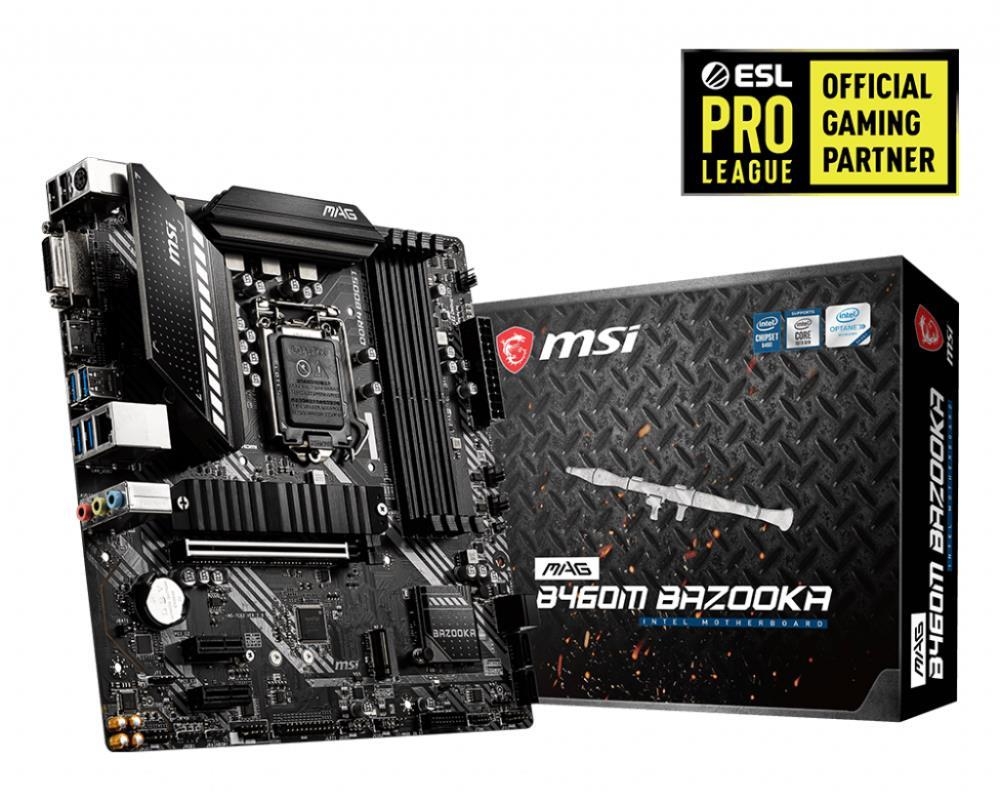 

Материнская плата MSI, MAG B460M BAZOOKA LGA1200