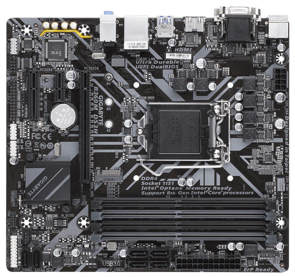 GigaByte B360M DS3H (rev. 1.0) LGA1151 v2