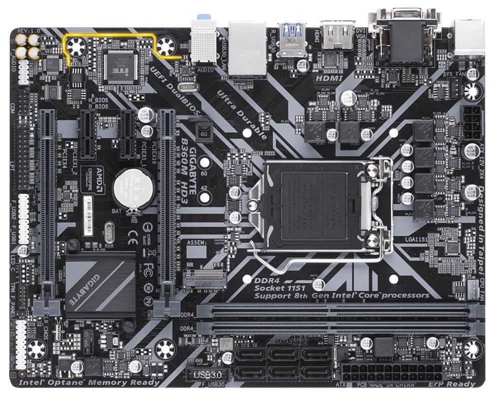 GigaByte B360M HD3 LGA1151 v2