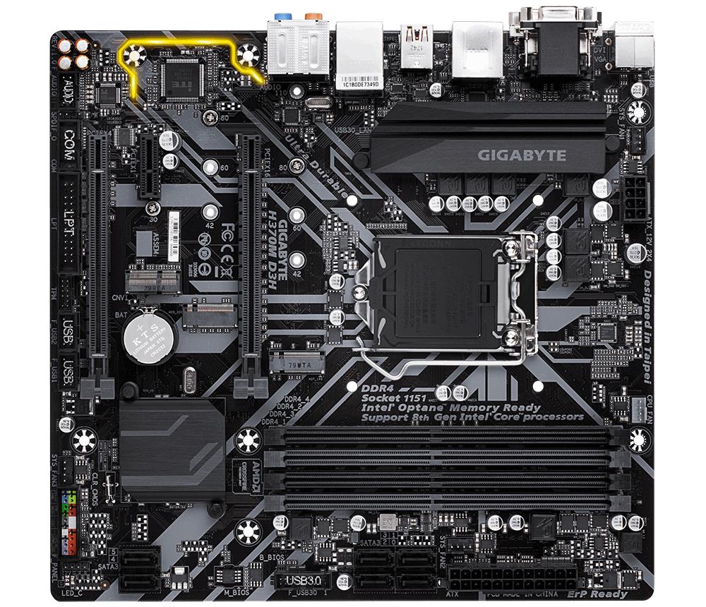 GigaByte H370M D3H (rev. 1.0) LGA1151 v2