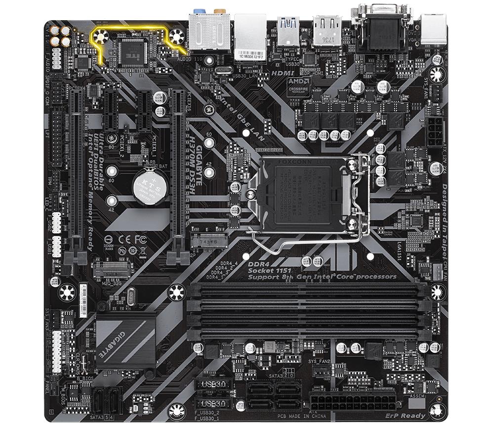 GigaByte H370M DS3H (rev. 1.0) LGA1151 v2