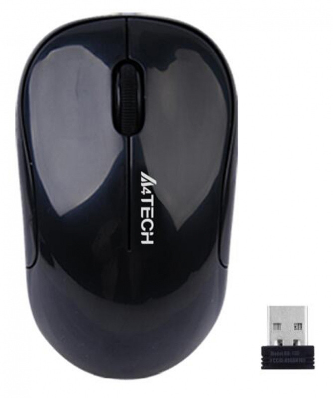 

Мышь компьютерная A4Tech, V-Track G3-300N 1000dpi беспроводная USB (3but) (black)