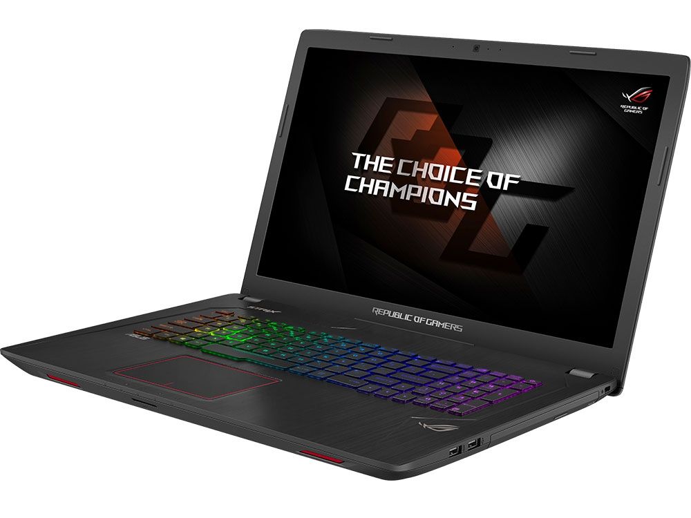 ASUS ROG STRIX GL753VD-GC141 (Intel Core i7 7700HQ 2800 MHz/17.3"/1920x1080/8Gb/1000Gb HDD/DVD нет/4Gb GTX 1050/Wi-Fi/Bluetooth/Endless OS) 90NB0DM2-M02060