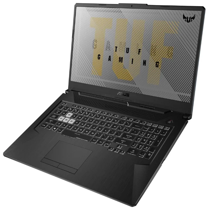 ASUS TUF Gaming A17 FX706IU-H7119 (AMD Ryzen 7 4800H 2900MHz/17.3"/1920x1080/8GB/512GB SSD/DVD нет/NVIDIA GeForce GTX 1660 Ti 6GB/Wi-Fi/Bluetooth/Без ОС) 90NR03K1-M03600