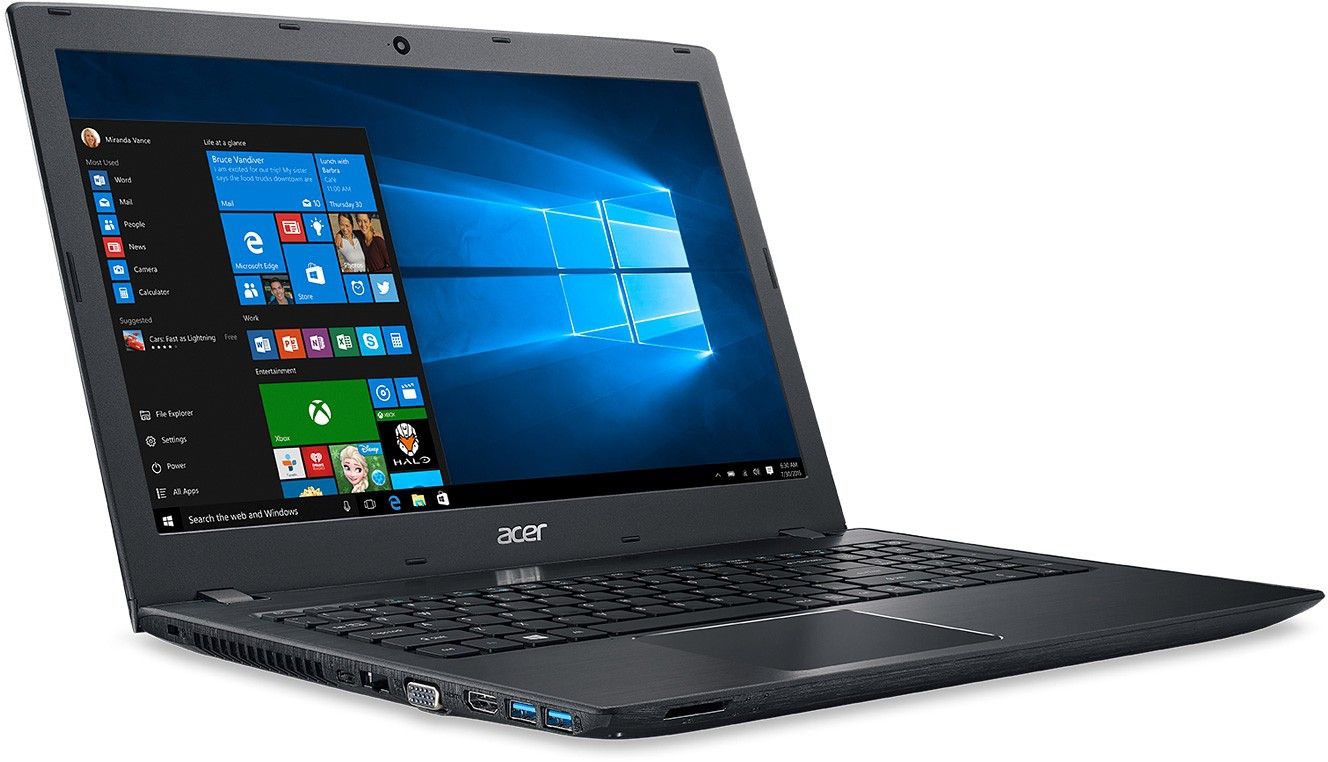 Acer ASPIRE E 15 (E5-576G-554S) (Intel Core i5 7200U 2500 MHz/15.6"/1920x1080/8Gb/500Gb HDD/DVD нет/NVIDIA GeForce 940MX/Wi-Fi/Bluetooth/Windows 10 Home) NX.GTZER.003