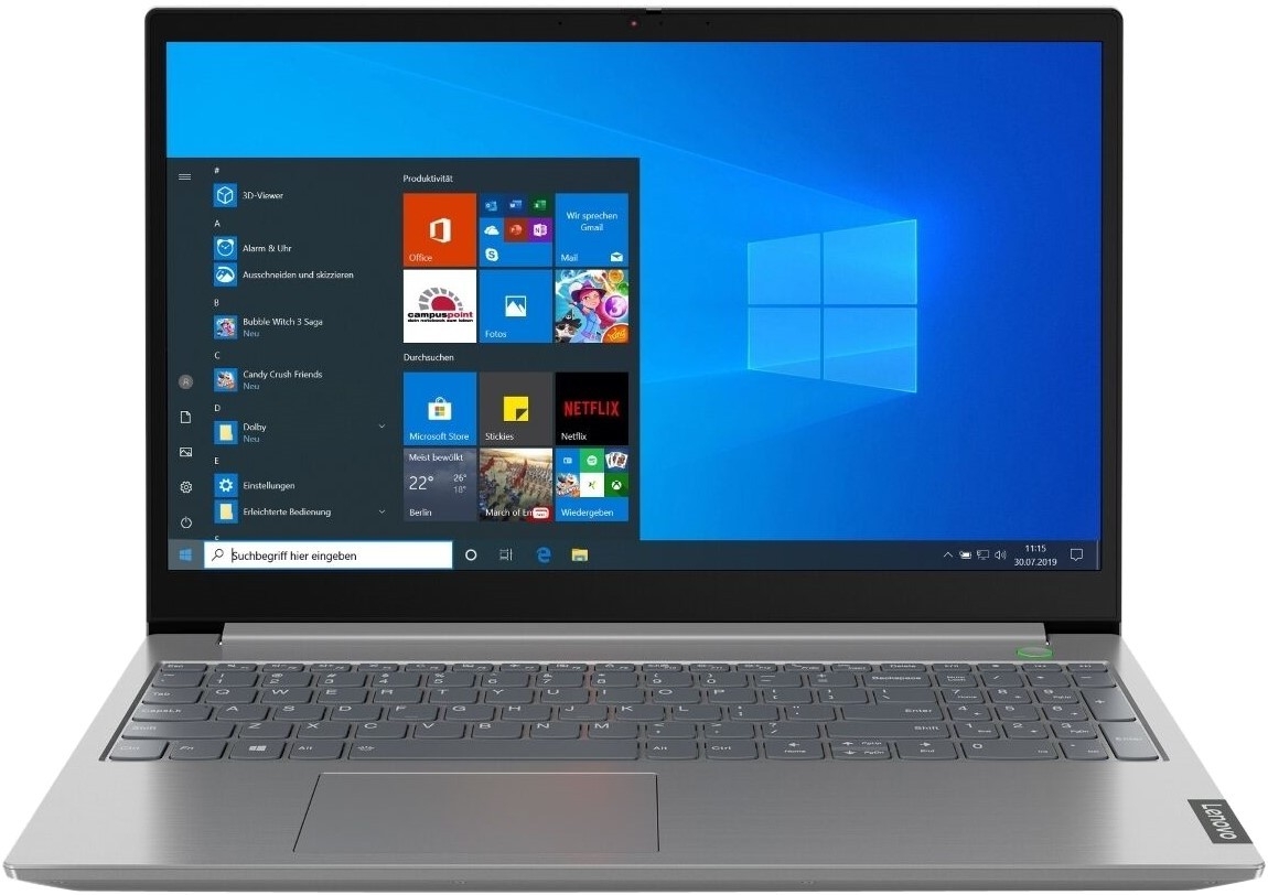 Lenovo ThinkBook 15IIL (Intel Core i5-1035G1/1920x1080/8GB/256GB SSD/DVD нет/AMD Radeon 630 2GB/Wi-Fi/BT/Win10 Pro) 20SM009MRU